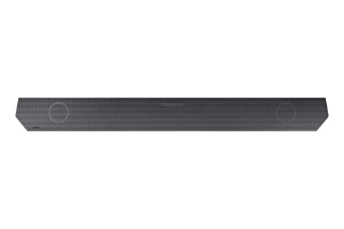 Samsung Q-Symphony soundbar (HW-Q700B) with 3 Channels, 1 subwoofer Channel, and 2 up-Firing Channels, Dolby True HD with Google & Alexa Smart Speaker (Black)