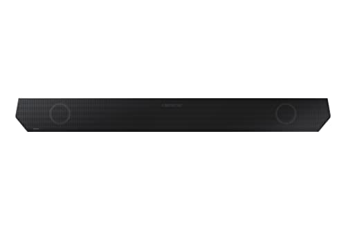 Samsung Q-Symphony soundbar (HW-Q700B) with 3 Channels, 1 subwoofer Channel, and 2 up-Firing Channels, Dolby True HD with Google & Alexa Smart Speaker (Black)