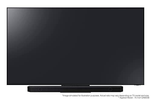 Samsung Q-Symphony soundbar (HW-Q700B) with 3 Channels, 1 subwoofer Channel, and 2 up-Firing Channels, Dolby True HD with Google & Alexa Smart Speaker (Black)
