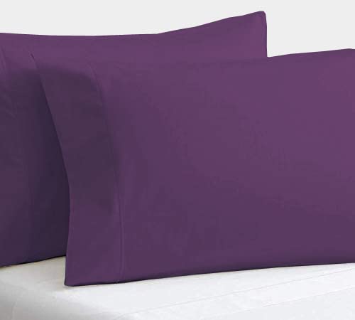 Split Top California King Sheets Split Head California King Sheets Sets for Adjustable Beds - 100% Egyptian Cotton 800TC Split Head Flex Top 18" Deep Pocket - 34" Top Split Cal-King, Plum Solid