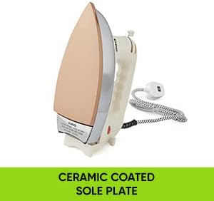 KHIND Steam Iron 1600W - Advanced Temperature Control, Easier Wrinkle Removal, Vertical Steaming, Self-Cleaning, Made in Malaysia, 2-Year Warranty, Non Stick Soleplate. White & Blue - ES1601NN