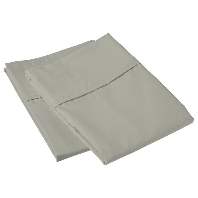 Pizuna Pure 100% Cotton Pillow Cases King Size Set of 2 Baby Blue, 800 Thread Count Long Staple Cotton Thick Sateen with Stylish 4inch Hem (Combed Baby Blue Cotton Pillow Cases King)