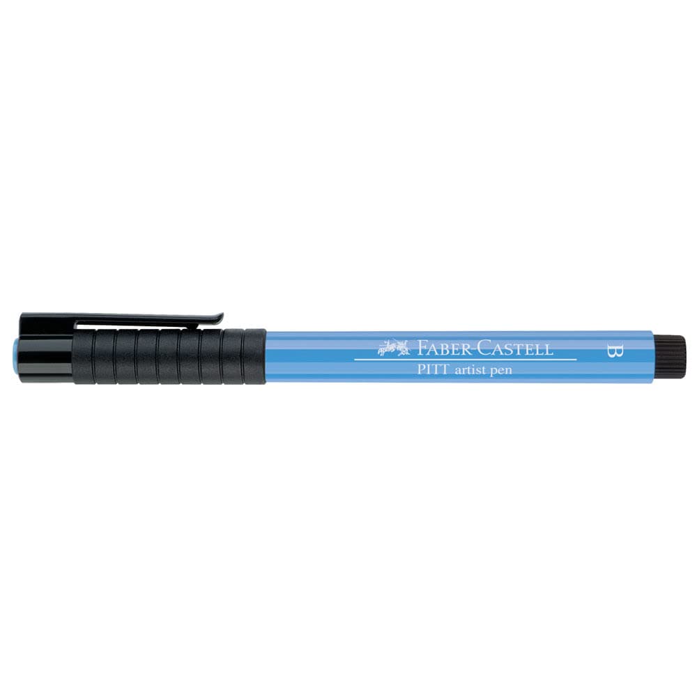 Faber-Castell Art & Graphic Pitt Artist Pen Brush India Ink Pen, Black, Single Pitt Pen, For Art, Craft, Drawing, Sketching, Home, School, University, Colouring