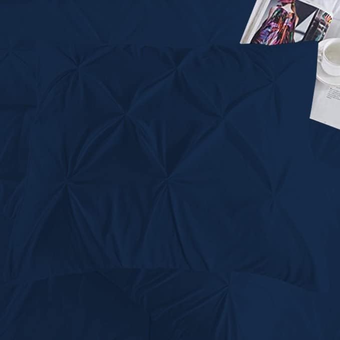 Premium Quality - King/California King Size (94" x 104") Inches, 3Pcs Pinch Pleated Comforter Set, 400GSM 100% Egyptian Cotton 800 Thread Count - Chocolate Solid