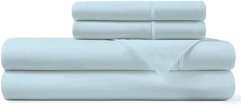 Pizuna Cotton Sheets Twin XL Size, 100% Long Staple Cotton Percale Sheets Twin XL with 15inch Deep Pocket (Combed Simply Taupe Cotton Sheets Twin XL)