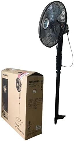 Sharp 16 Inches/40cms Blade 50 Watts Pedestal Free Standing Fan, Made In Malaysia, Pjs169 - Dark Grey"Min 1 year manufacturer warranty"