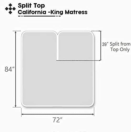 Split Top California King Sheets Split Head California King Sheets Sets for Adjustable Beds - 100% Egyptian Cotton 800TC Split Head Flex Top 18" Deep Pocket - 34" Top Split Cal-King, Plum Solid