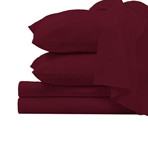 Pizuna Pure 100% Luxury Cotton Full Size Bed Sheets Set Dark Grey, 1000 Thread Count Long Staple Cotton Sateen Thick Sheet & Pillowcase Set, Deep Sheets fits 15" (Combed Cotton Bed Sheets Set)