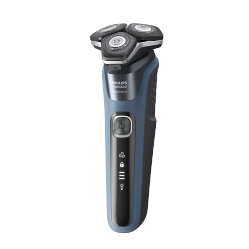 Philips Norelco Shaver 5300, Rechargeable Wet & Dry Shaver with Pop-Up Trimmer, S5588/81, Men
