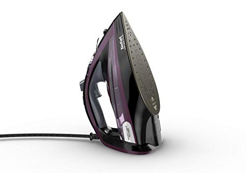 Tefal Ultimate Pure Steam Iron, 260g/min Steam Boost, 350ml Water Tank, 3m Power Cord, 3100W, Black and Rose Gold, FV9845