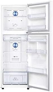 Samsung 450 Liters Top Mount Refrigerator, Twin Cooling Plus, Tempered glass shelves, White - RT45K5000WW, 1 Year Warranty