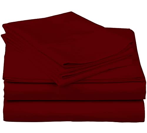 Queen Size Pure Egyptian Cotton Bed Sheets Set, 800 Thread Count Silver Solid (6 PC) Bedding and PillowCases – Egyptian Cotton Sheets Queen Size Bed - Sateen Sheets - 18” Deep Pocket Sheets
