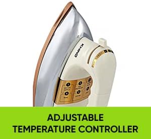 KHIND Steam Iron 1600W - Advanced Temperature Control, Easier Wrinkle Removal, Vertical Steaming, Self-Cleaning, Made in Malaysia, 2-Year Warranty, Non Stick Soleplate. White & Blue - ES1601NN