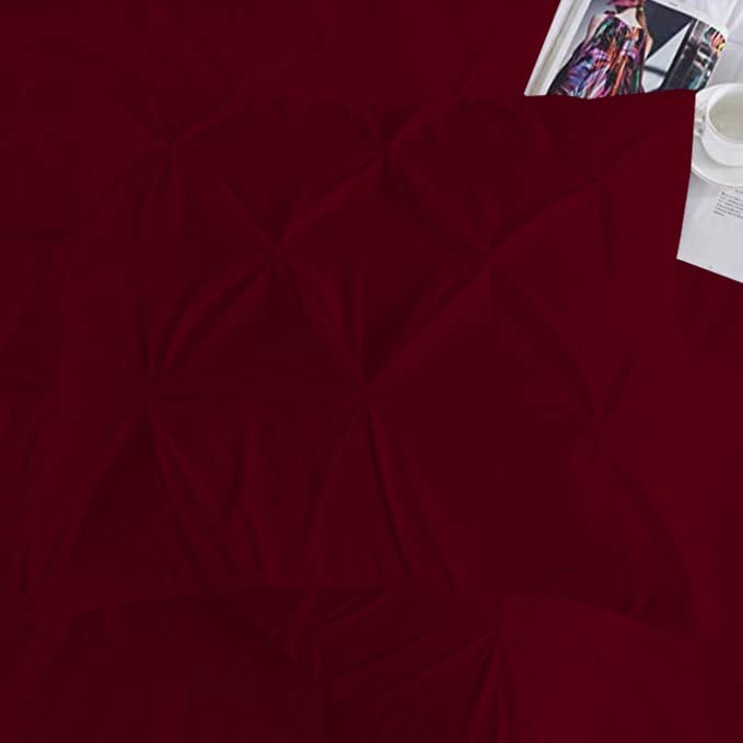 Premium Quality - King/California King Size (94" x 104") Inches, 3Pcs Pinch Pleated Comforter Set, 400GSM 100% Egyptian Cotton 800 Thread Count - Chocolate Solid
