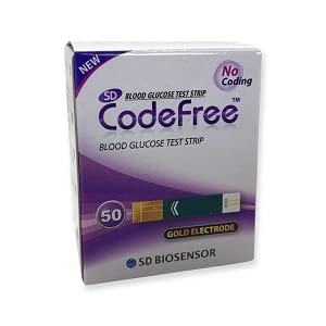 SD Biosensor 100 Strips Sd Codefree Blood Glucose Monitor/Monitoring Test/Testing Kit Replacement Strips Yes - I Have Diabetes