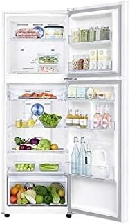 Samsung 450 Liters Top Mount Refrigerator, Twin Cooling Plus, Tempered glass shelves, White - RT45K5000WW, 1 Year Warranty