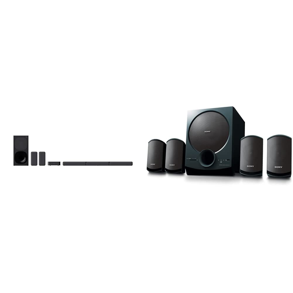 Sony HT-S40R Real 5.1ch Dolby Audio Soundbar for TV with Subwoofer & Wireless Rear Speakers, 5.1ch Home Theatre System (600W, Bluetooth & USB Connectivity, HDMI & Optical Connectivity, Sound Mode)