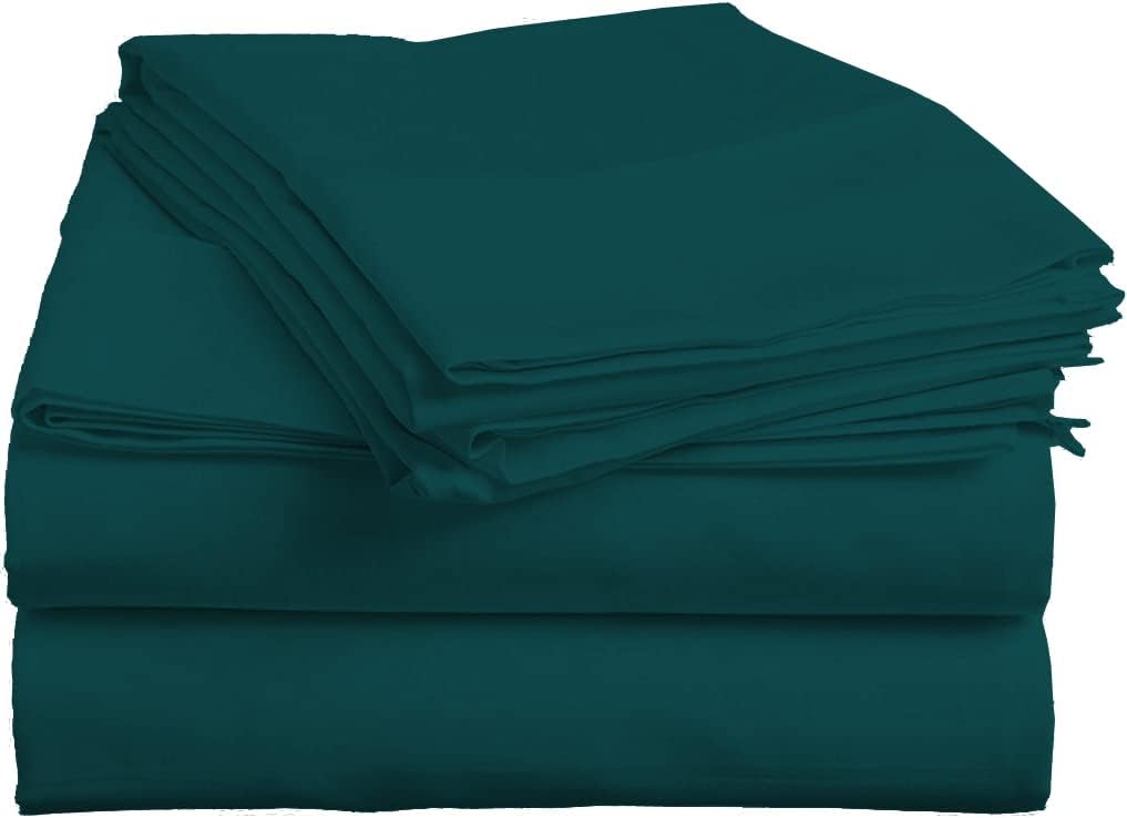 Split Head Flex King Sheets Sets for Adjustable Beds, Top Split King Sheet Set 4 Pcs, 800TC 100% Egyptian Cotton 18" Inch Deep Pocket - Split Down 34 inches from The Top, Navy Blue Stripe