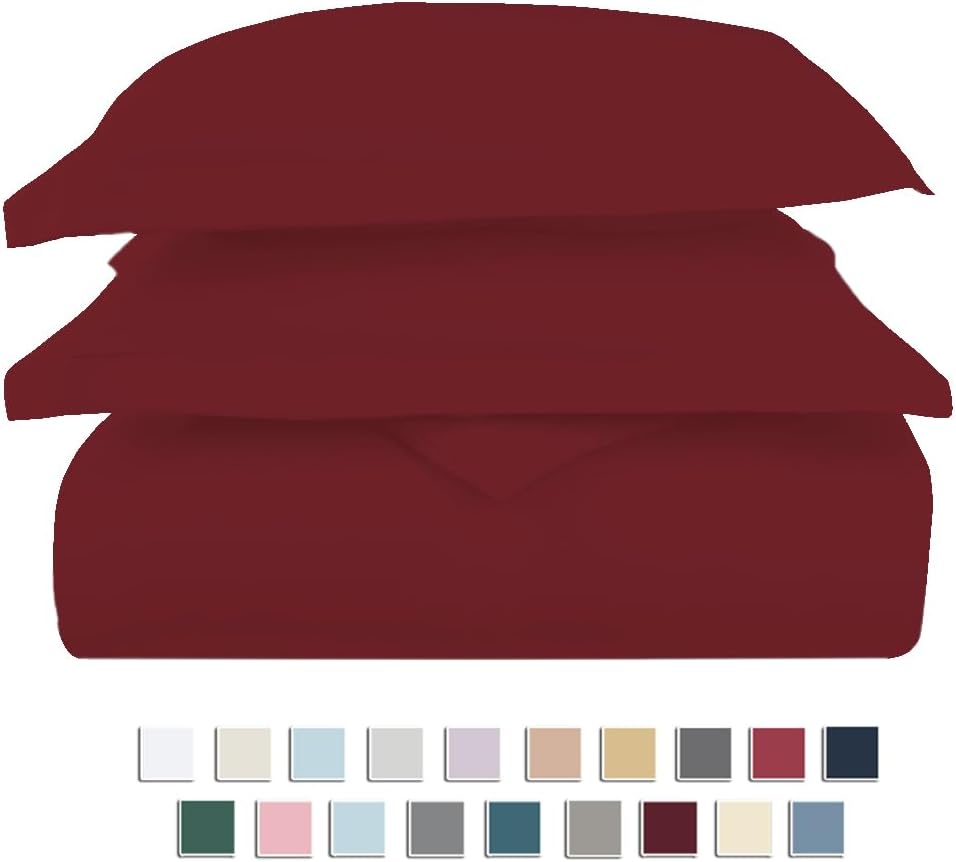 Pizuna Pure 100% Cotton Queen Duvet Cover Set, 800 Thread Count Long Staple Cotton Thick Sateen Weave with Button Closure (Combed Baby Blue Cotton Duvet Cover Queen)