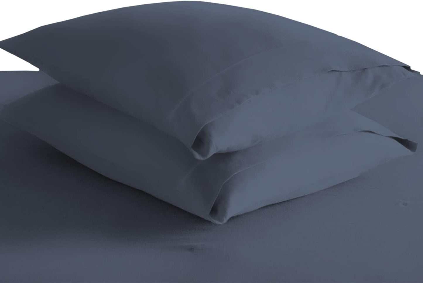 Pizuna Pure 100% Cotton Pillow Cases Queen Size Set of 2 Rio Red, Luxurious 400 Thread Count Long Staple Cotton Sateen with Envelope Closure (Combed Rio Red Cotton Pillow Cases Queen)