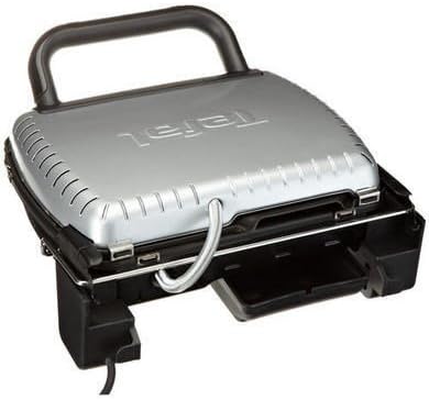 TEFAL Grill | Ultra compact Barbecue / BBQ Grill / Sandwich Maker | 1700 watts | Silver | 2 Years Warranty | GC302B28