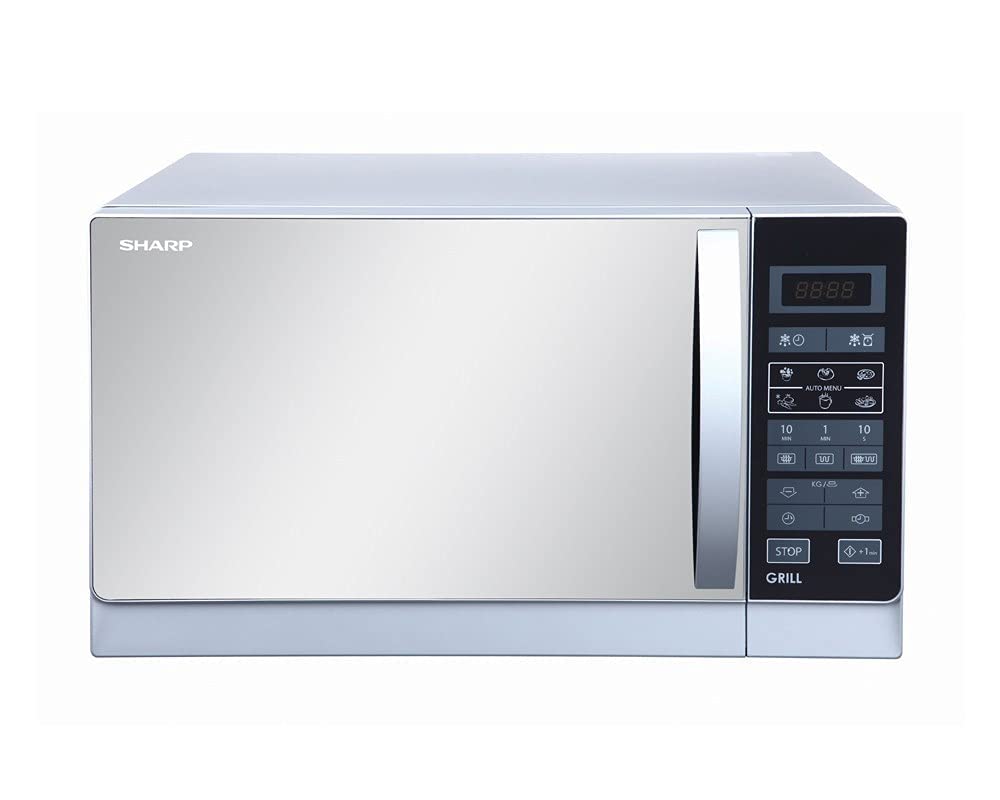 Sharp 20 Liters Digital Solo Microwave Oven with Auto Cooking Menu (Silver R-20MT(S))
