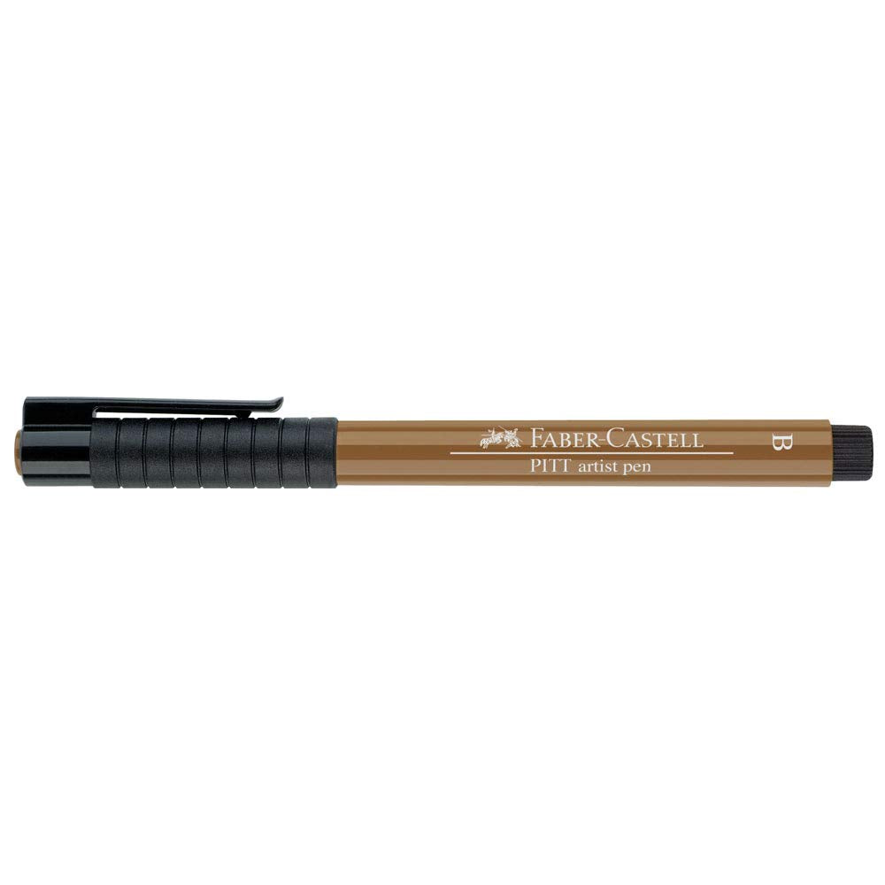 Faber-Castell Art & Graphic Pitt Artist Pen Brush India Ink Pen, Black, Single Pitt Pen, For Art, Craft, Drawing, Sketching, Home, School, University, Colouring