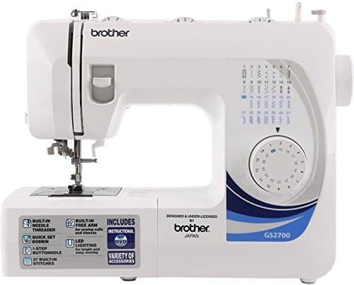 Brother Sewing Machine, GS3700, 37 Stitches, LED Sewing Light, Automatic Buttonhole Sewing