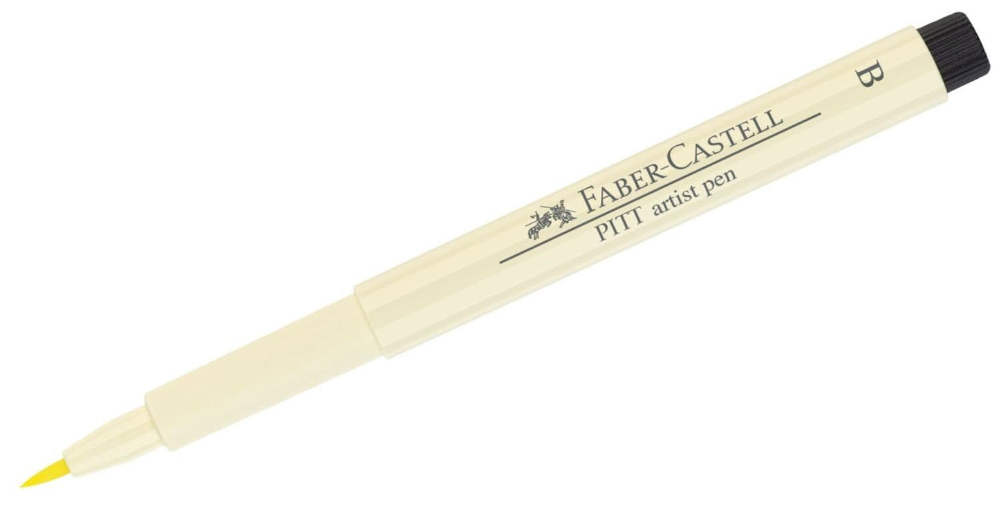 Faber-Castell Art & Graphic Pitt Artist Pen Brush India Ink Pen, Black, Single Pitt Pen, For Art, Craft, Drawing, Sketching, Home, School, University, Colouring