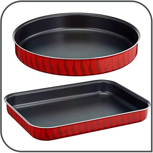 Tefal G6 Tempo Flame 32 Cm Non Stick Frypan With Thermo Spot, Red, Aluminium, C3040883