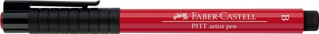 Faber-Castell Art & Graphic Pitt Artist Pen Brush India Ink Pen, Black, Single Pitt Pen, For Art, Craft, Drawing, Sketching, Home, School, University, Colouring