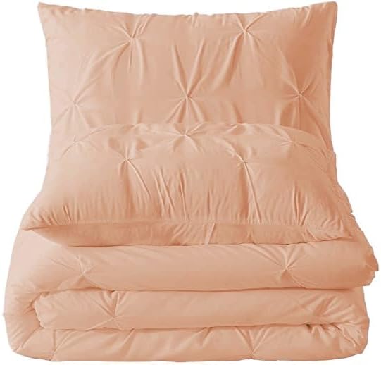 Premium Quality - King/California King Size (94" x 104") Inches, 3Pcs Pinch Pleated Comforter Set, 400GSM 100% Egyptian Cotton 800 Thread Count - Chocolate Solid