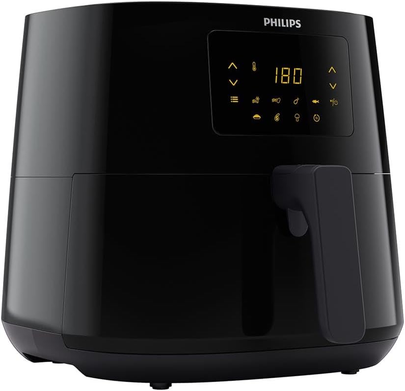 PHILIPS Essential XL Airfryer 2000W 6.2L, Digital, 7 presets, black body/blackhandle, 50hz HD9270/91., 1.2Kg- 2000W
