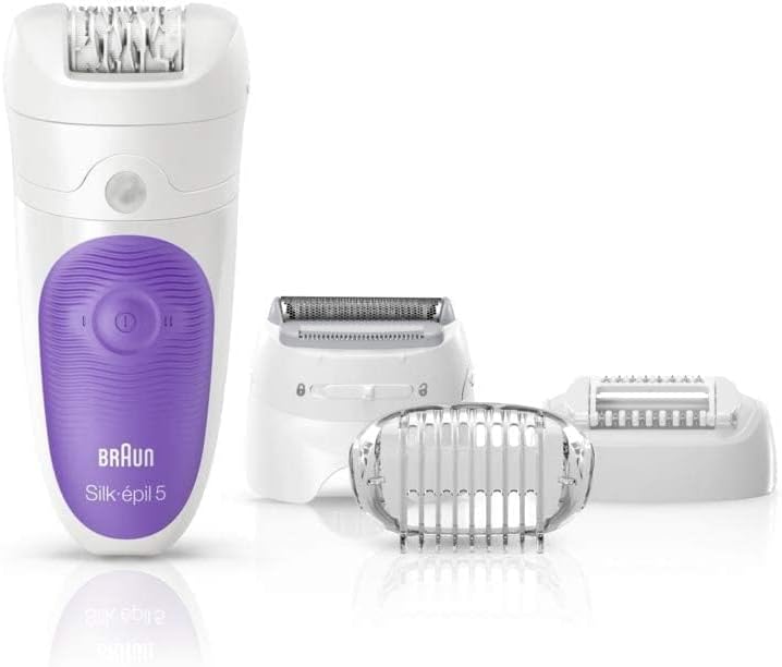 Braun Silk-Epil 5 5-541 Wet & Dry Epilator With 4 Extras