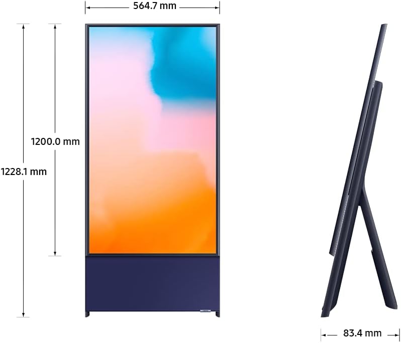 Samsung 43 Inch TV The Sero Lifestyle QLED 4K Quantum Dot - QA43LS05BAUXZN (2022 Model)