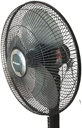Sharp 16 Inches/40cms Blade 50 Watts Pedestal Free Standing Fan, Made In Malaysia, Pjs169 - Dark Grey"Min 1 year manufacturer warranty"