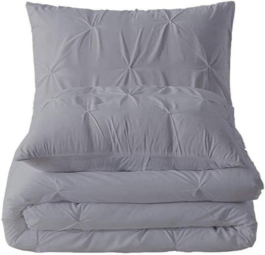 Premium Quality - King/California King Size (94" x 104") Inches, 3Pcs Pinch Pleated Comforter Set, 400GSM 100% Egyptian Cotton 800 Thread Count - Chocolate Solid