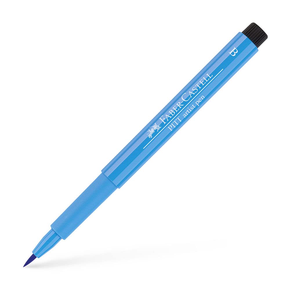Faber-Castell Art & Graphic Pitt Artist Pen Brush India Ink Pen, Black, Single Pitt Pen, For Art, Craft, Drawing, Sketching, Home, School, University, Colouring