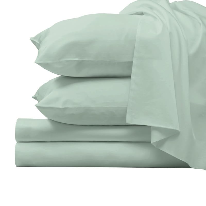 Pizuna Pure 100% Luxury Cotton Full Size Bed Sheets Set Dark Grey, 1000 Thread Count Long Staple Cotton Sateen Thick Sheet & Pillowcase Set, Deep Sheets fits 15" (Combed Cotton Bed Sheets Set)