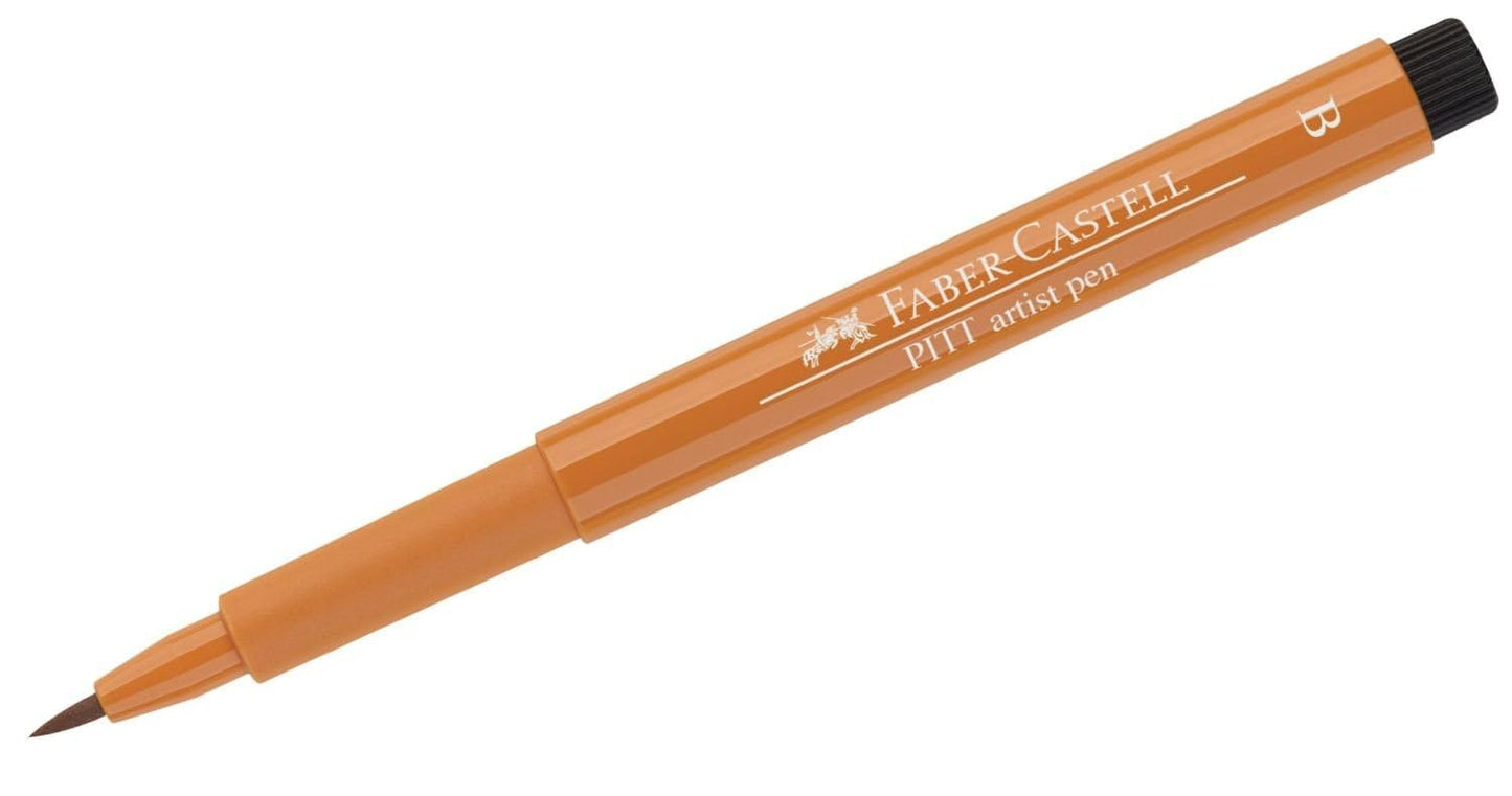 Faber-Castell Art & Graphic Pitt Artist Pen Brush India Ink Pen, Black, Single Pitt Pen, For Art, Craft, Drawing, Sketching, Home, School, University, Colouring