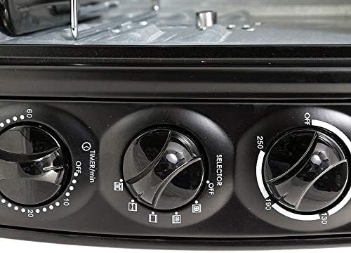 Sharp 60L 2000W Single Glass Electric Oven with Rotisserie & Convection, EO-60K-3, Black