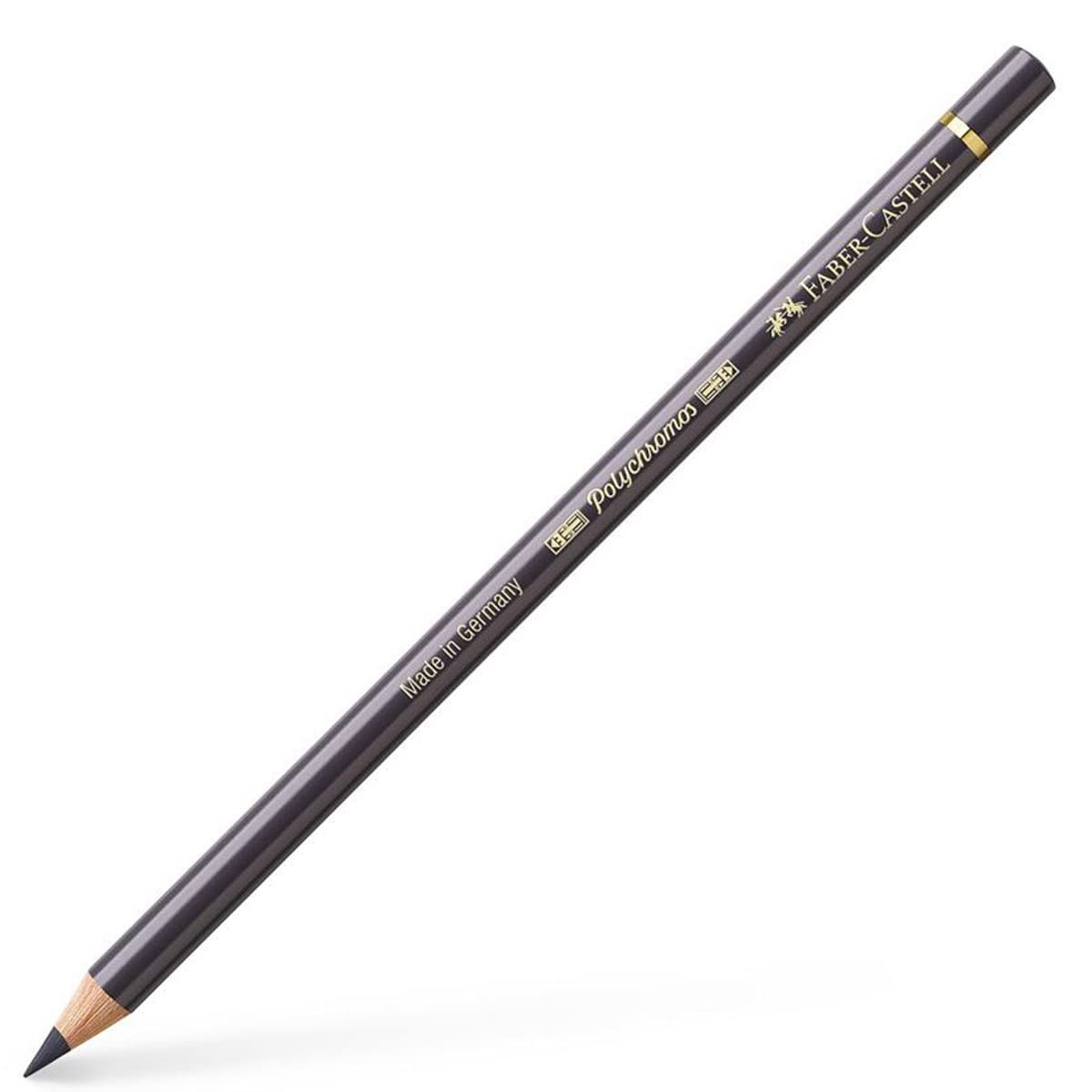 Faber-Castell Art & Graphic Polychromos Colour Pencil, (199), Black, for Art, Craft, Drawing, Sketching, Home, School, University, Colouring