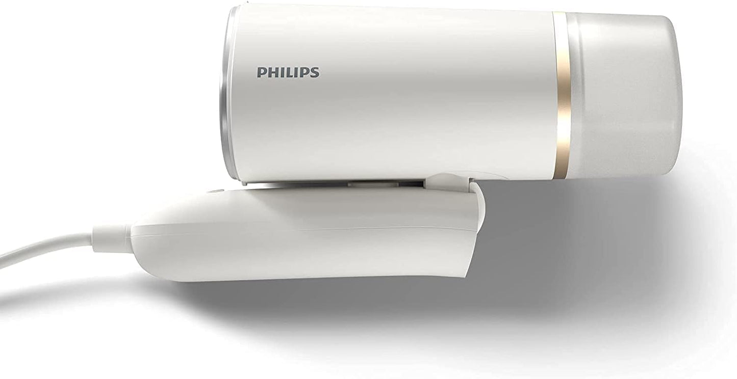 Philips 3000 Series HandHeld Steamer - 1000W, Ready to use in 30 Sec, Compact and Foldable - STH3020/16 White