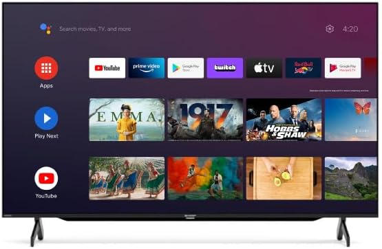 Sharp 70 Inch AQUOS XLED 4K Ultra HD Mini LED Google Android TV Black Model 4T-C70BK1X - 1 Year Warranty.