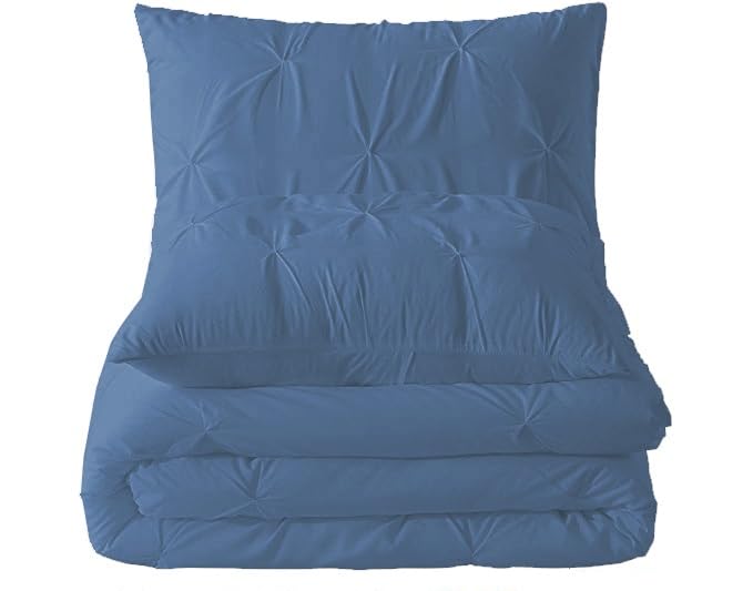 Premium Quality - King/California King Size (94" x 104") Inches, 3Pcs Pinch Pleated Comforter Set, 400GSM 100% Egyptian Cotton 800 Thread Count - Chocolate Solid