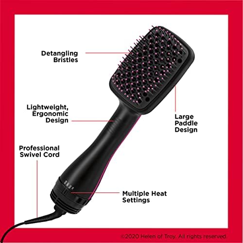 Revlon One-Step Hair Dryer and Styler | Detangle, Dry, and Smooth Hair, (Black)