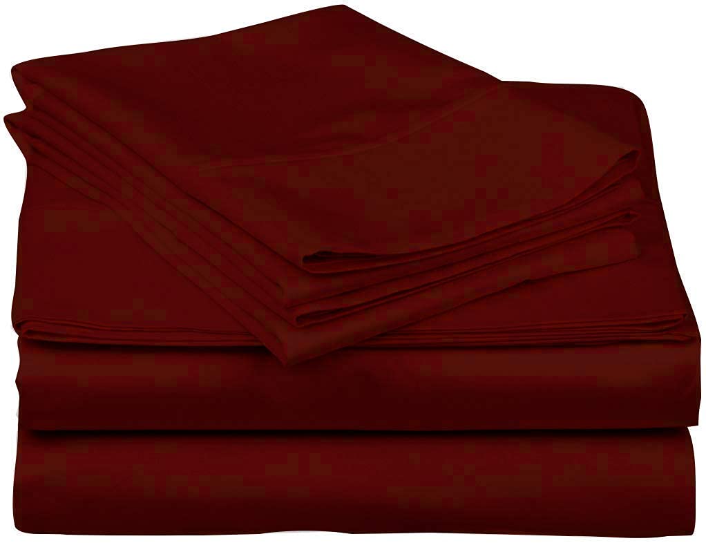 Split Top California King Sheets Split Head California King Sheets Sets for Adjustable Beds - 100% Egyptian Cotton 800TC Split Head Flex Top 18" Deep Pocket - 34" Top Split Cal-King, Plum Solid