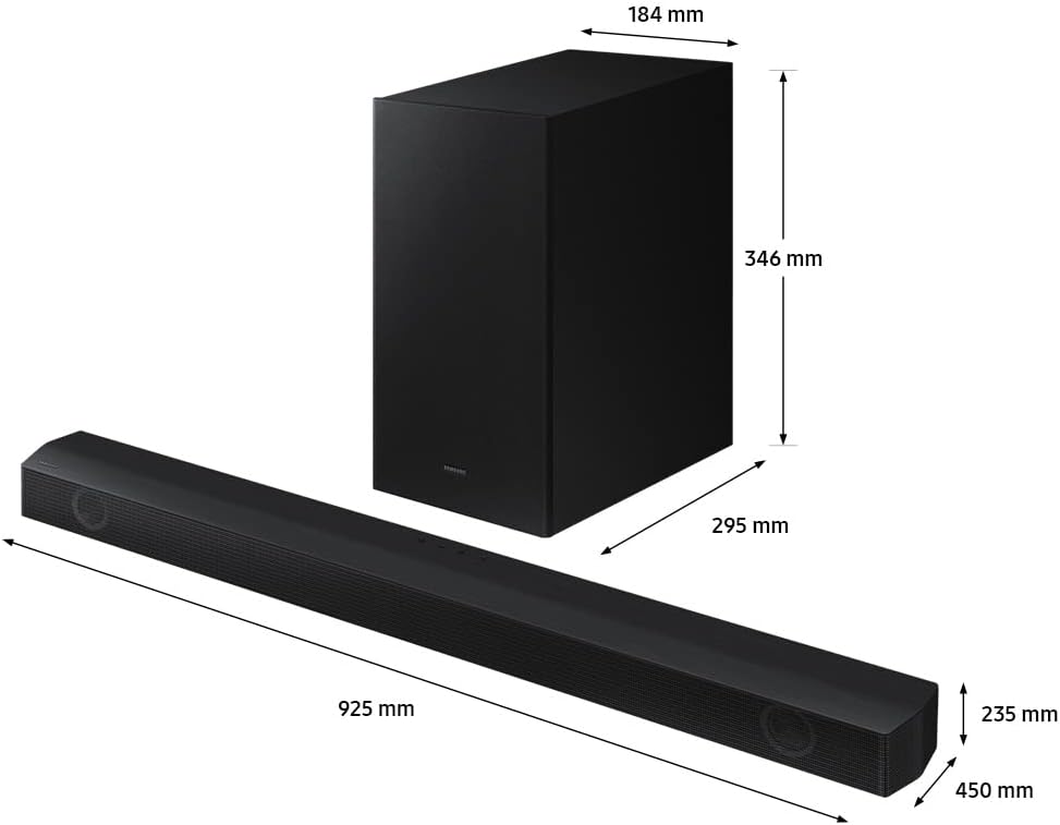 Samsung 160W Sound Tower High Power Party Speaker Water Resistant In Built Battery Bluetooth Connectivity - MX-ST40B/ZN - 2022 Model - 1 Year Warranty (UAE Version)