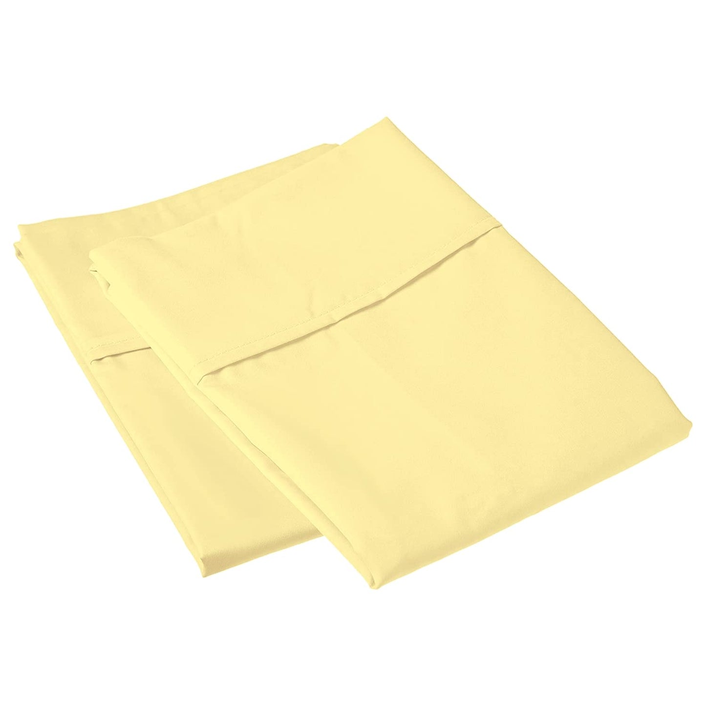 Pizuna Pure 100% Cotton Pillow Cases King Size Set of 2 Baby Blue, 800 Thread Count Long Staple Cotton Thick Sateen with Stylish 4inch Hem (Combed Baby Blue Cotton Pillow Cases King)