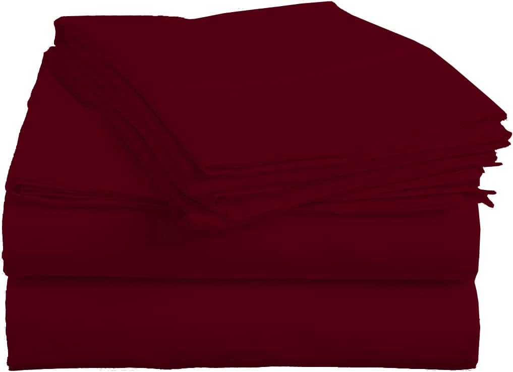 Split Head Flex King Sheets Sets for Adjustable Beds, Top Split King Sheet Set 4 Pcs, 800TC 100% Egyptian Cotton 18" Inch Deep Pocket - Split Down 34 inches from The Top, Navy Blue Stripe